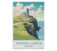 Décompression Jouets éducatifs 1000 pièces,Château de Tintagel Angleterre,des Vacances pour Adolescents,Cadeau de Noël,52x38cM,Paper Puzzle,AA-1209