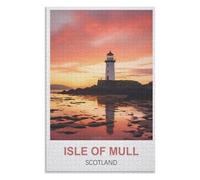 Décompression Jouets éducatifs 1000 pièces,Île de Mull Écosse，des Vacances pour Adolescents，Cadeau de Noël，52x38cM，Paper Puzzle,AA-1374
