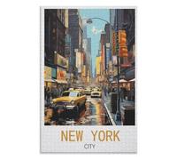 Décompression Jouets éducatifs 1000 pièces,New York,des Vacances pour Adolescents,Cadeau de Noël,75x50Cm,Wooden Puzzle,AA-1219
