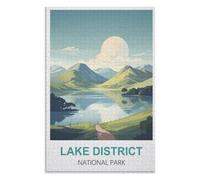 Décompression Jouets éducatifs 1000 pièces,Parc National du Lake District，des Vacances pour Adolescents，Cadeau de Noël，75x50Cm，Wooden Puzzle,AA-1009