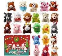 Décompte de 24 Jours pour Ornements de Sapin de Noël | Peluches de Noël | Porte-Clés Mignon Pour Voiture Poignée De Porte Sac À Dos Lieu De Travail Porte D'Entrée Nouvel An Adultes