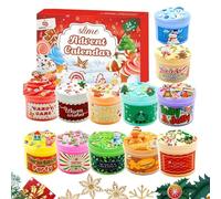 Décompte De L'Avent De Noël | 24 Jours Jouet Slime à Charme - Calendrier Décompte Anti-Stress,Pour Garçons Adolescents Tout-Petits Cadeaux De Fête Garnitures De Bas De Noël
