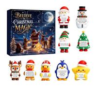 Décompte Noël 9 Pièces Figurines De Bureau Décoratives À Collectionner