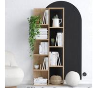 Deconation Bibliothèque en Bois MDF Mélaminé Décor Chêne - 60 X 150 X 18 Cm - étagères Ouvertes