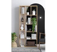 Deconation Bibliothèque en Bois MDF Mélaminé Décor Chêne Saphir - Dimensions à Compléter - étagères Ouvertes