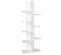 Deconation Bibliothèque en Panneau Mélaminé Blanc 45 X 121,8 Cm