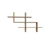 Deconation Bibliothèque étagère De Rangement en Bois MDF Mélaminé Chêne Largeur 150 Cm