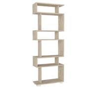 Deconation Bibliothèque étagère Effet Travertin L 60 Cm, Rangements Multiples, Style Moderne