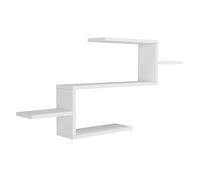 Deconation Bibliothèque Murale en Panneau Mélaminé Blanc 104 X 49,4 X 14,5 Cm
