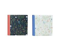 Deconation Lot De 2 Albums Photos à Pochettes 200 Mémos "nature 4" - Bleu Et Rouge - 400 Photos