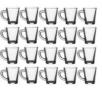 Deconation Lot De 20 Tasses Espresso 7cl En Verre Transparent
