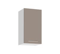 Deconation Meuble Haut De Cuisine Salma - Taupe/Blanc Mat - L 40 X H 72 Cm