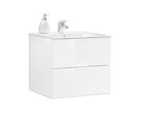 Deconation Meuble sous-Vasque Sofia - Blanc - L 60 X H 54 X P 45,6 Cm
