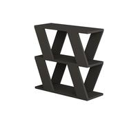 Deconation Table D'appoint en Panneau Mélaminé Anthracite 60 X 57 X 22 Cm avec étagère