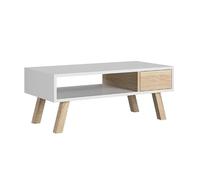 Deconation Table De Salon - Ver - L 80 X L 40 Cm - Chêne Sonoma
