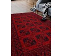Deconation Tapis D'entrée en Chenille Acrylique Et Polyester Rouge 80 X 150 Cm - Antidérapant Et sans Poils