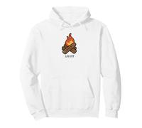 Déconnectez-vous et déconnectez-vous et mettez une bûche sur le feu de camp Sweat à Capuche