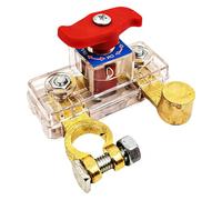 Déconnexion de la batterie du véhicule - Bouton d'isolateur d'alimentation 7,8x6,3 cm PC+Laiton | Bouton de commande de sécurité pour automobile, Van, RV, SUV, camion, voiture, Garage, atelier, interr