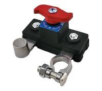 Déconnexion principale de la batterie en aluminium pur, borne négative 12 24V, coupure de courant for une gestion efficace de la batterie V4G1(Silvery)