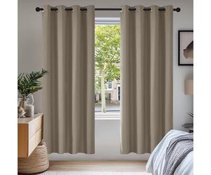 Deconovo Anti Bruit Rideaux Isolation Lumineux Anti UV Taupe