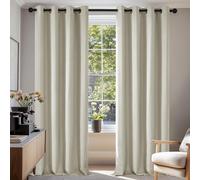 Deconovo Draperies Rideaux Isolation Thermique Rideau Court Beige
