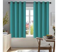 Deconovo Draperies Rideaux Isolation Thermique Rideau Court Turquoise
