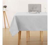 Deconovo Nappe Anti tâche Waterproof Tissu de Table 130x220 cm Gris Clair