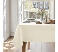 Deconovo Nappe Carree Impermeable Effet Lin pour Table 130x130cm Beige