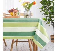 Deconovo Nappe Imperméable, Résistante à l'usure et aux Taches, Adaptée pour Restaurants et Jardins Extérieurs Vert Clair et Vert Foncé 140×200
