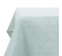 Deconovo Nappe Rectangulaire 130x130cm Imperméable Effet Lin pour Table Rectangle Salle à Manger Cuisine Mariage Fête, Bleu Clair