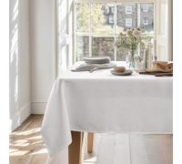 Deconovo Nappe Rectangulaire Effet Lin Impermeable pour Salle à Manger 140x200cm Gris Claire