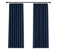Deconovo Paire de rideaux occultants plissés et passants | 2er Set, H 180 x B 140 cm, Wohnzimmer Gardinen, Schlafzimmer Gardinen, Thermal Curtains, Sichtschutz, UV-schutz, Übergardinen