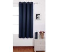 Deconovo Rideau Occultant de Fenêtre à Oeillets 140x180cm Rideaux for Windows Isolant Thermique Bleu Marine Bleu G