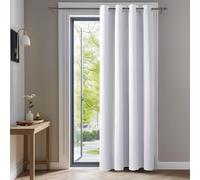 Deconovo Rideau Occultant Rideaux Thermique Acoustique Blanc Pâle Gris