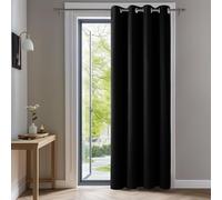 Deconovo Rideau Occultant Rideaux Thermique Acoustique Noir