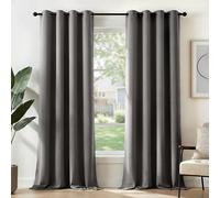 Deconovo Rideau Porte Fenetre Rideaux Thermique Anti Bruit Gris Clair