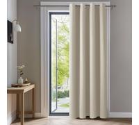 Deconovo Rideaux Court Rideau Thermique Occultant Oeillets Beige