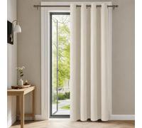 Deconovo Rideaux Court Rideau Thermique Occultant Oeillets Gris Perle