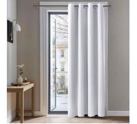 Deconovo Rideaux Occultants Isolant Thermique Anti Froid, 140x260 CM Rideaux Design Moderne à Oeillets, Gris Perle, 1Pièces