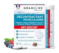 DECONTRACTANT MUSCULAIRE EFFERVESCENT anti-douleurs musculaires courbatures tendons ligaments potassium Na Mg Cu Se - Vit B1 B6 B12 Conyze du Canada arôme naturel fruits des bois sans sucre