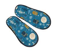 Décontracté Hiver Pantoufle Peluche Panda Mignon Avec Des Cœurs Roses Pantoufle D'Intérieur Unique Chaussures De Maison Pour Spa, Hôtel, Chambre M