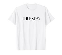 Décontracté Jour de la Semaine Jeudi Drôle T-Shirt Graphique avec Valeur