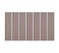 DECOON - Lot de 7 Panneaux Tasseaux Bois 120x30x1,9 cm - Pack Tête de Lit en Lamelles Rose Pastel et Feutrine Noir - Revêtement Mural 2,52 m²
