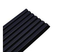 DECOON Panneau Mural Acoustique tasseaux Bois 250 x 30 x 1,9 cm - Bleu Nuit/Feutrine Noir - 0,75m²