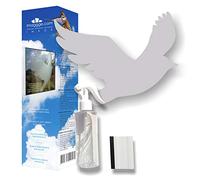 Decooo.be 22 Silhouettes d'oiseaux pour vitres - Evite Les collisions, heurts et Chocs dans Les fenêtres - Kit Complet avec Spray, raclette et 22 Autocollants - Couleur: Gris Clair