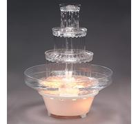 DecoPac Fontaine de Mariage à 3 Niveaux pour décoration de gâteau de Mariage, Belle Fontaine à Eau avec Base Lumineuse, Facile à Installer