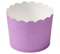 DecoPac Lot de 50 moules à cupcakes festonnés lilas, parfaits pour de délicieux cupcakes, bords festonnés, 50 caissettes à cupcakes passant au four