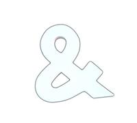 Décopatch AC317O - Un support en papier blanc mâché 1,5x12,5x12 cm, Lettre &