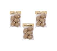 DÉCOPATCH AC384Opack - Lot de 15 œufs à suspendre en papier mâché - 4x4x4cm
