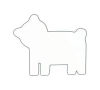 Décopatch AC434O - Un support en papier blanc mâché 1,5x12x10 cm, symbole ours